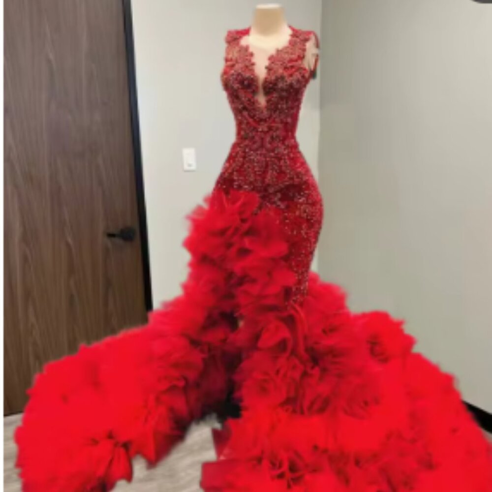 Red Diamonds Prom Dresses